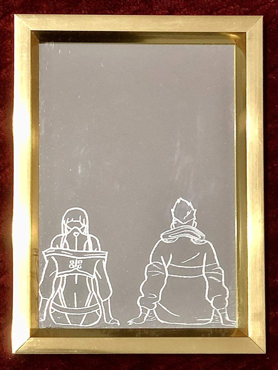 Lustro małe w ramce 